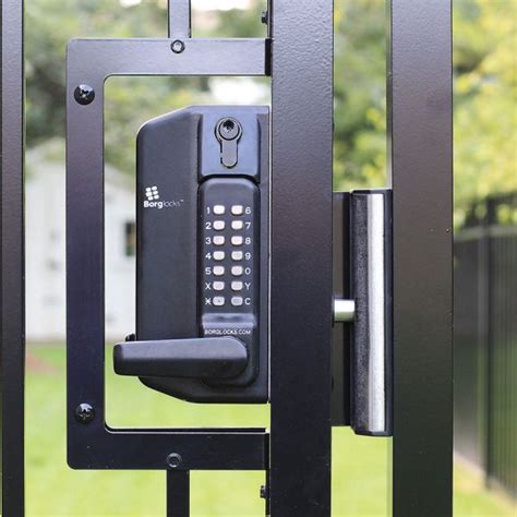 lock box for metal gate|combination locks for metal gates.